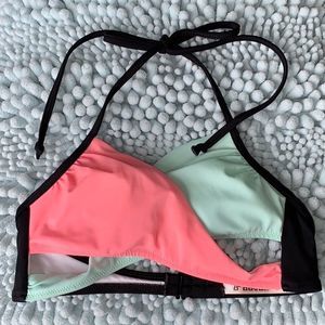 ✨PINK Two Color Swim Top